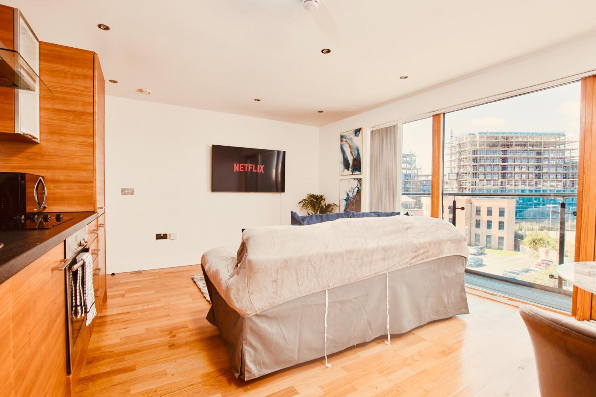 King Deluxe City Apt Large Balcony& Free Parking! Leeds  Cameră foto
